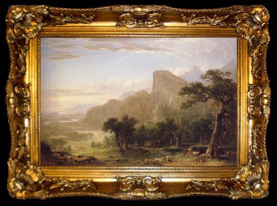 framed  Asher Brown Durand Landscape, ta009-2
